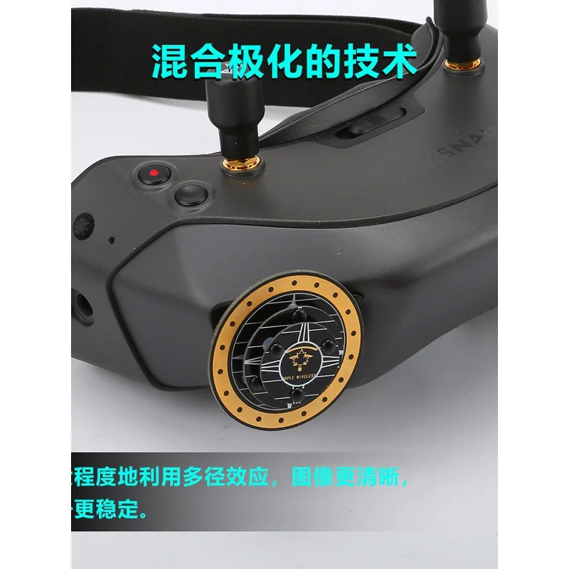 FOR Walksnail Avatar Glasses Antenna Kit FPV Crossing Machine Digital Image Transmission Antenna Maple Leaf