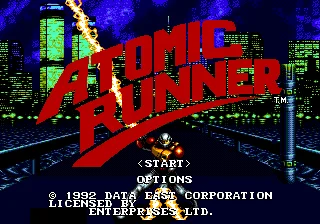 Atomic Runner 16bit MD Game Card For Sega Mega Drive For Genesis Drop Shipping