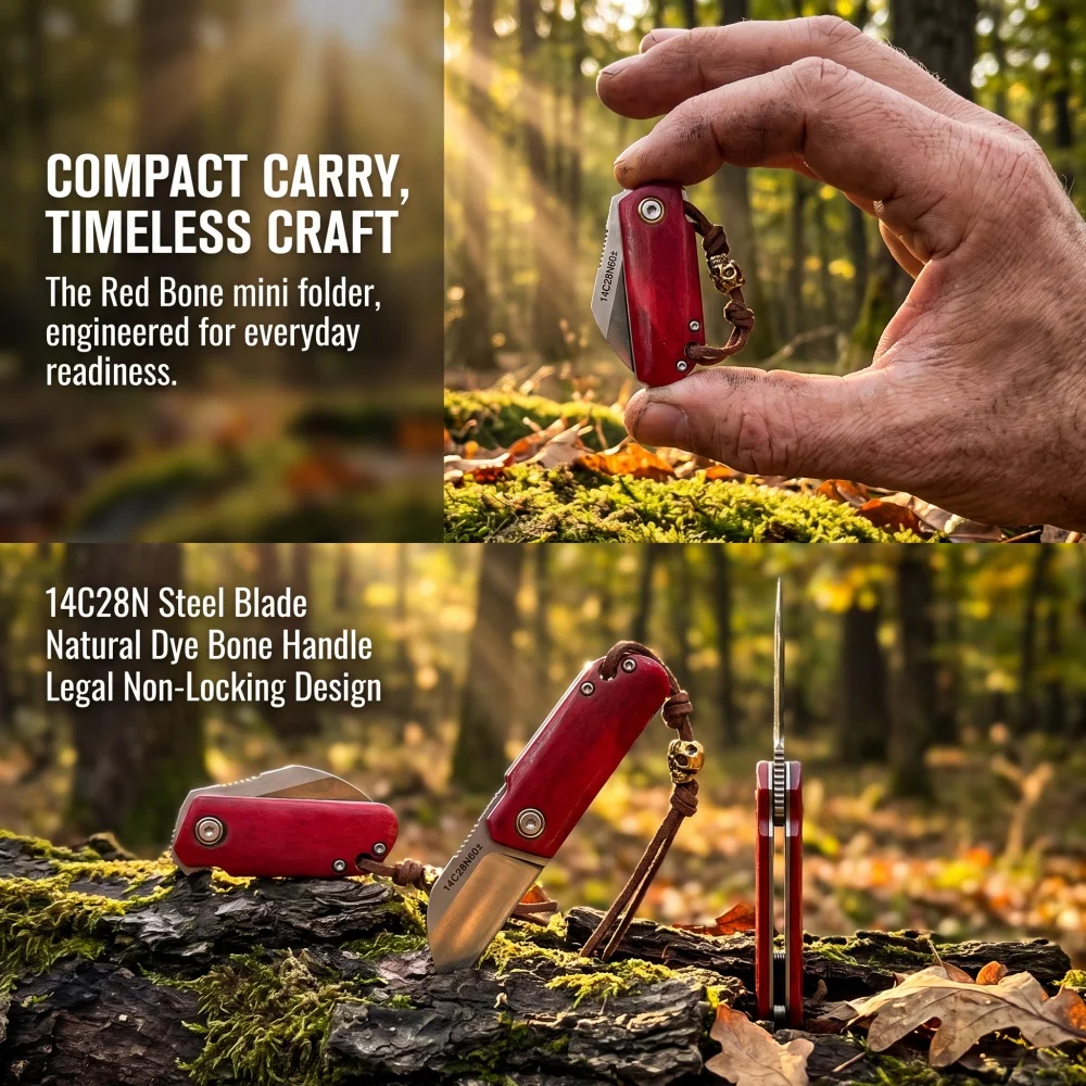 Mini Jungle Exploration Backpacking Utility Folding Blade Knife Daily Jackknife Outdoor Camping Fishing Climbing Potable Knives