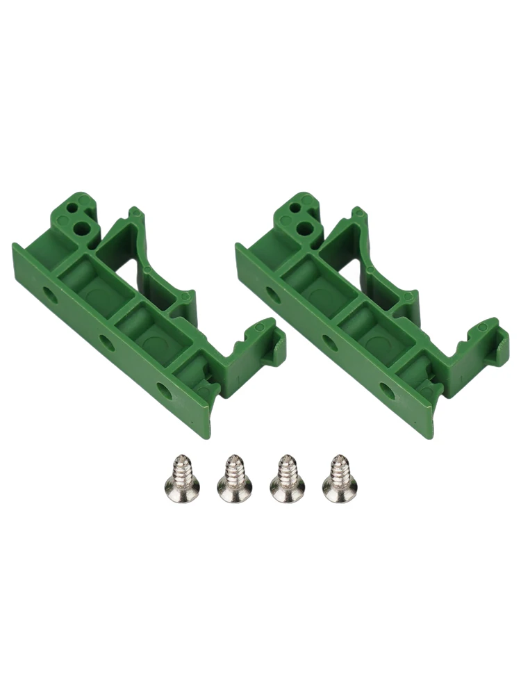 2pc PCB Mounting Brackets DIN C45 Rail Mount Adapter Electrical Testing Equipment Connector Accessories Easy To Install Remove