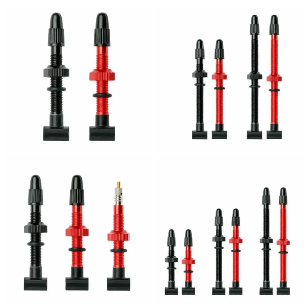 45/60/80mm F/V Valve Nipples Anodized CNC-machined Tubeless Tire Valves Sealant Compatible MTB Bicycle Tubeless Rim