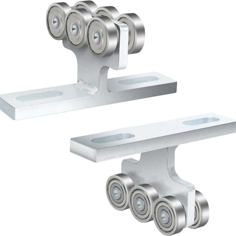 Bearing T-Wheel Push Pulley Track Hardware T-Wheel Assembly 6 Wheel Trolley Assem