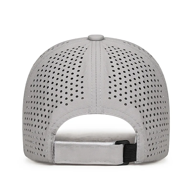 Leichte Sport-Sonnenkappe für Damen und Herren, schnell trocknende, lasergestanzte, atmungsaktive Mütze, Outdoor-Baseballkappe – Detail 10