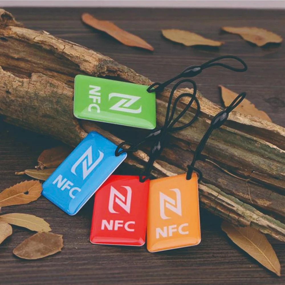 13.56 ميجا هرتز NTAG215 عالية التردد الايبوكسي NFC علامة المفاتيح 4 ألوان علامة RFID العالمية #6