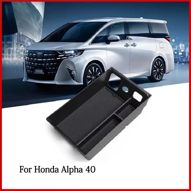 

Car Armrest Storage Box Center Console Container Organizer Tray Interior Accessories For Toyota Alphard 40 Series 2024