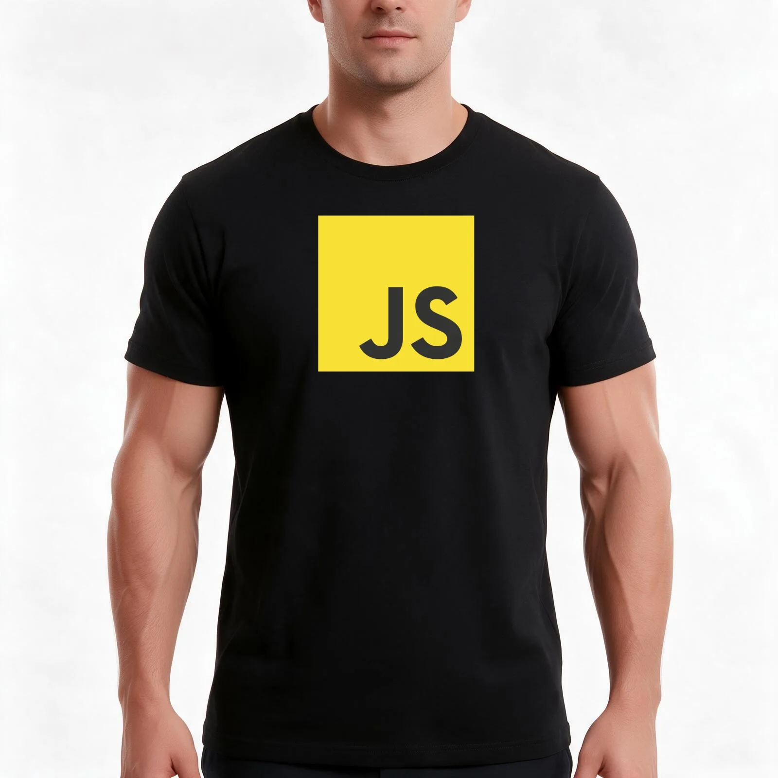 JavaScript T-Shirt, Summer Casual Cotton Tee, Oversized Streetwear Tops, Vintage Graphic Print, Loose Fit Short Sleeve