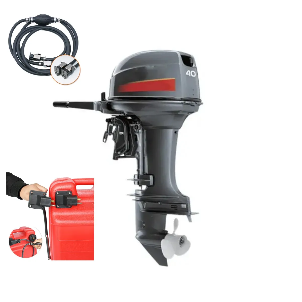 Factory Brand New 2 Stroke 8hp 40hp 60hp Outboard Motor Diesel Boat Engine with Electric & Fuel Same Style As