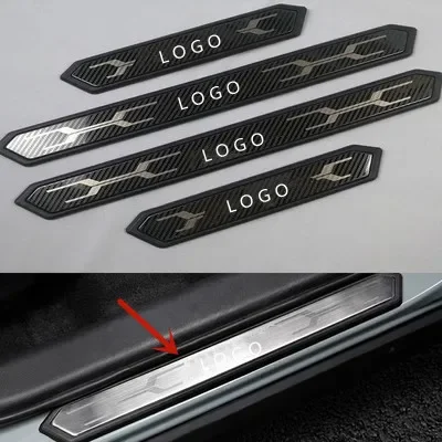 For Toyota RAV4 2019-2022 car welcome pedal threshold guard plate door sill guard Scratch protection car accessories