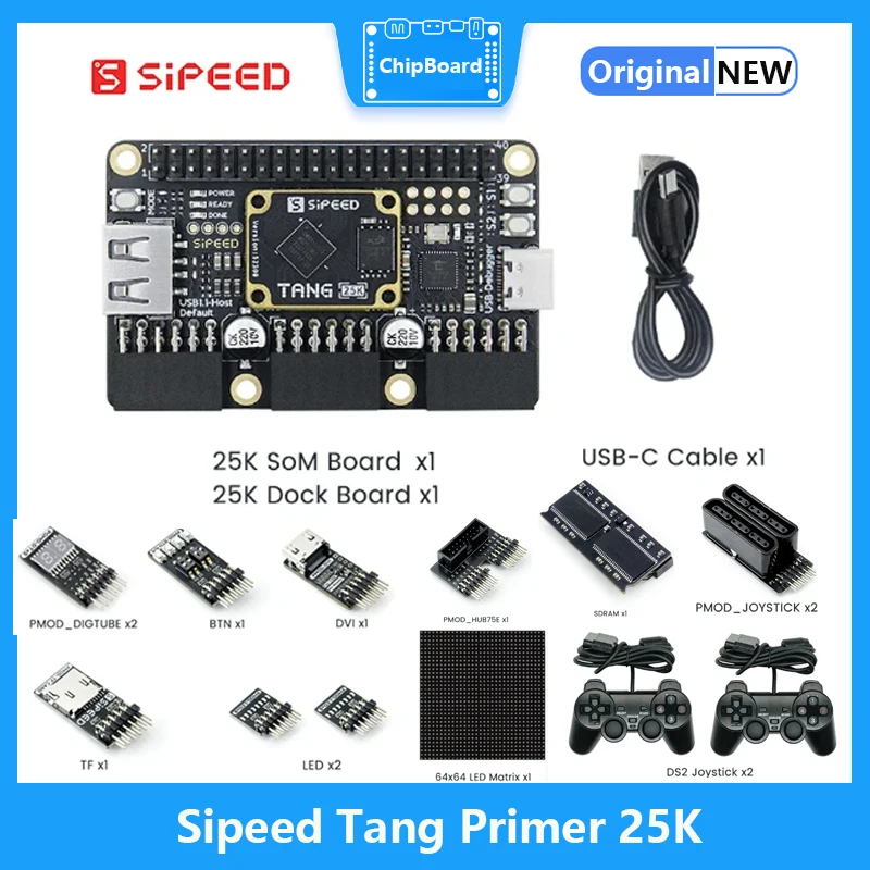 Sipeed Tang Primer 25K GOWIN GW5A RISCV FPGA Development Board PMOD SDRAM