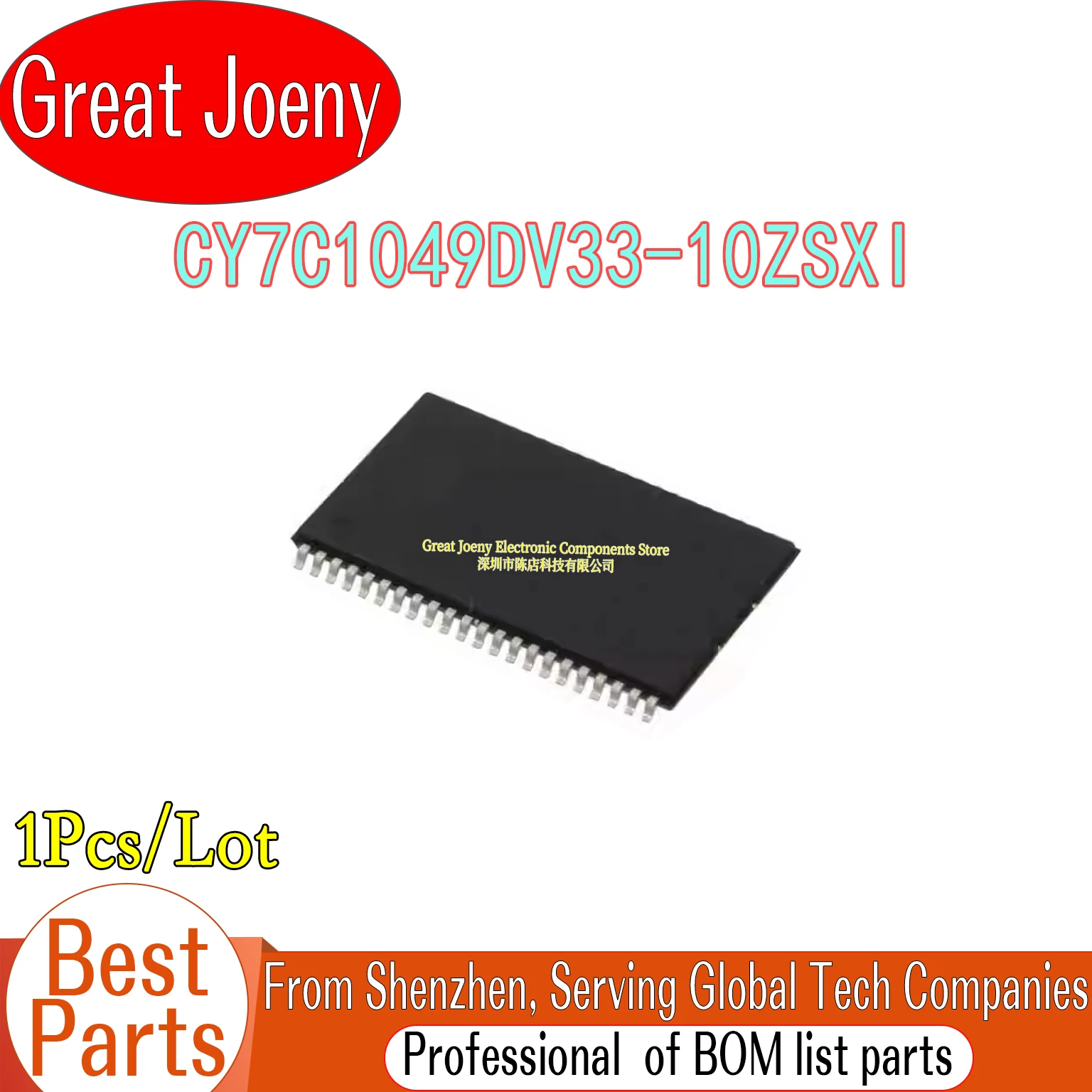 

CY7C1049DV33 CY7C1049DV33-10ZSXI IC Chipset TSOP-44