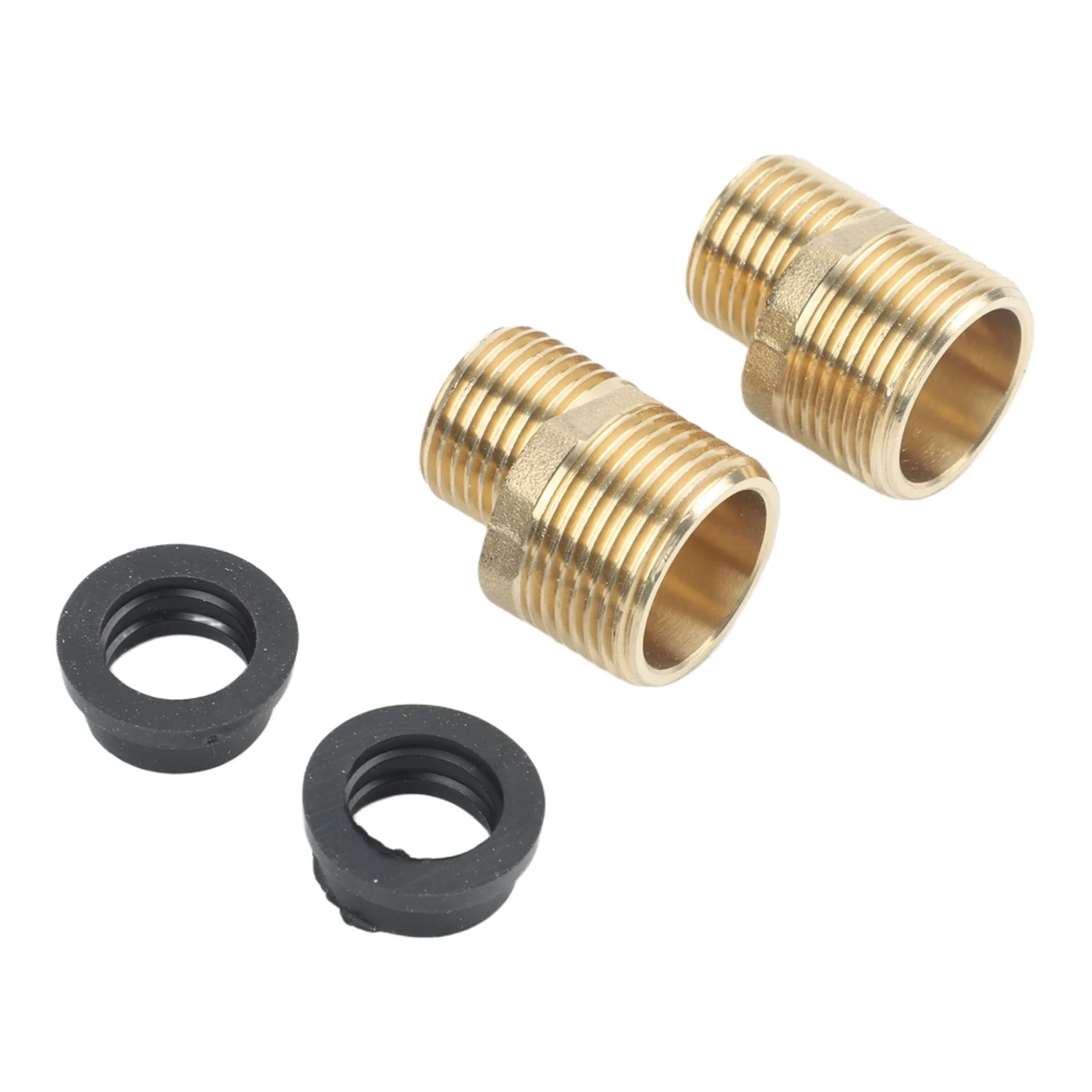 Shower Faucet Curved Foot S-Connector 2PCS Brass G1/2 to G3/4 Fitting for Residential and Light Commercial Use