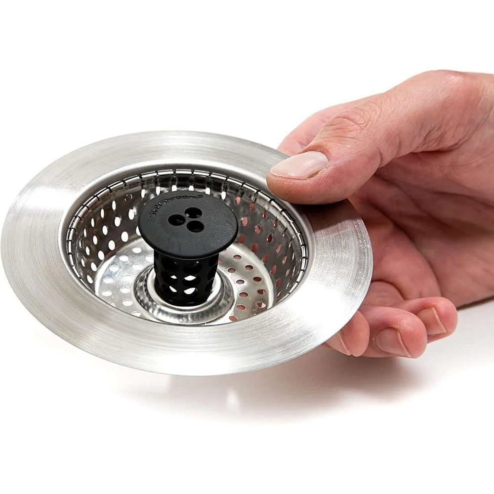 Revolutionary Clog-Free Sink Strainer Basket 2-Pack Stainless Steel Kitchen Drain Protector Easy Clean Durable Accessories