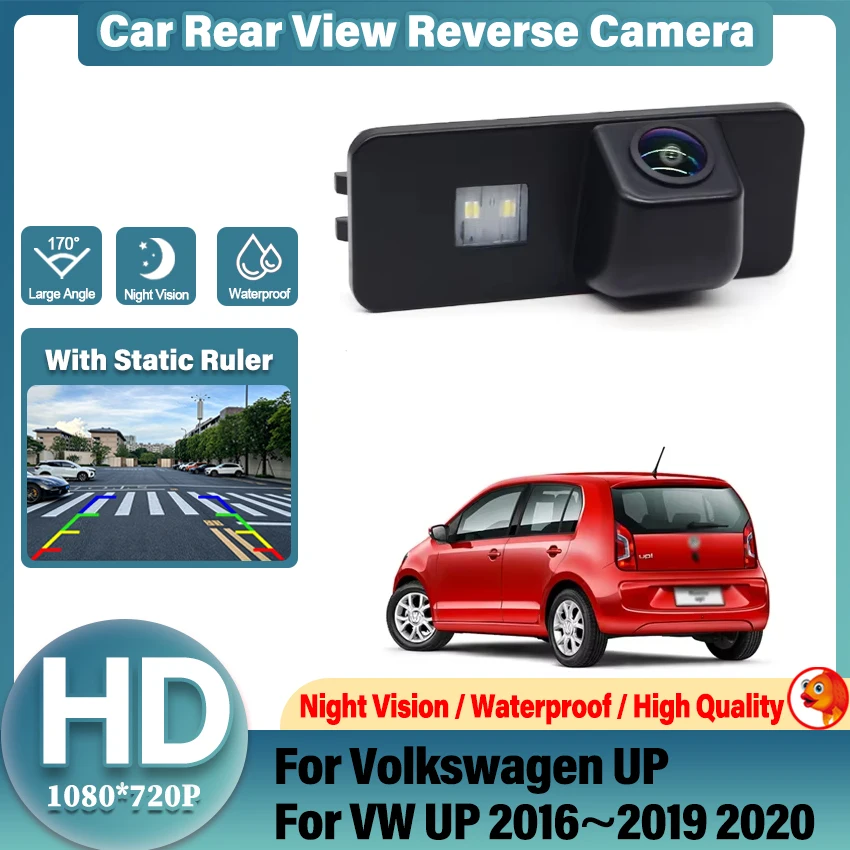 Rear View Camera For Volkswagen UP For VW UP 2016 2017 2018 2019 2020 HD CCD Reverse Backup Parking Night Vision Fisheye Lens