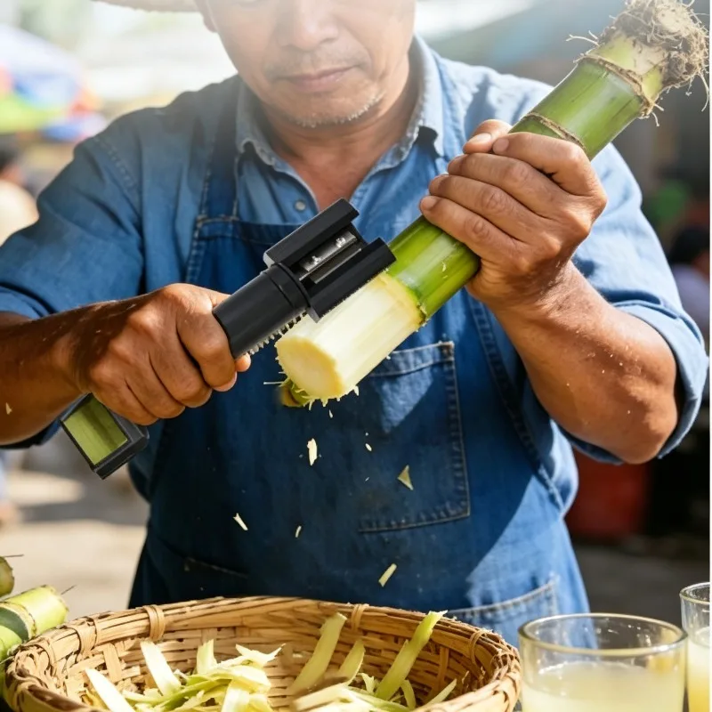Electric Sugarcane Scraper Machine Hand-held Waterproof Sugarcane Peeling Knife Anti-drop Protection Sugarcane Peeler Device