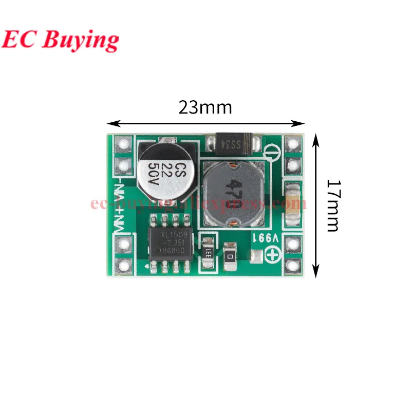 10Pcs/1pc XL1509 DC-DC Step Down Buck Power Module 2A Voltage Stabilization Board 5V-40V to 1.2-35V Switching Frequency 150KHz