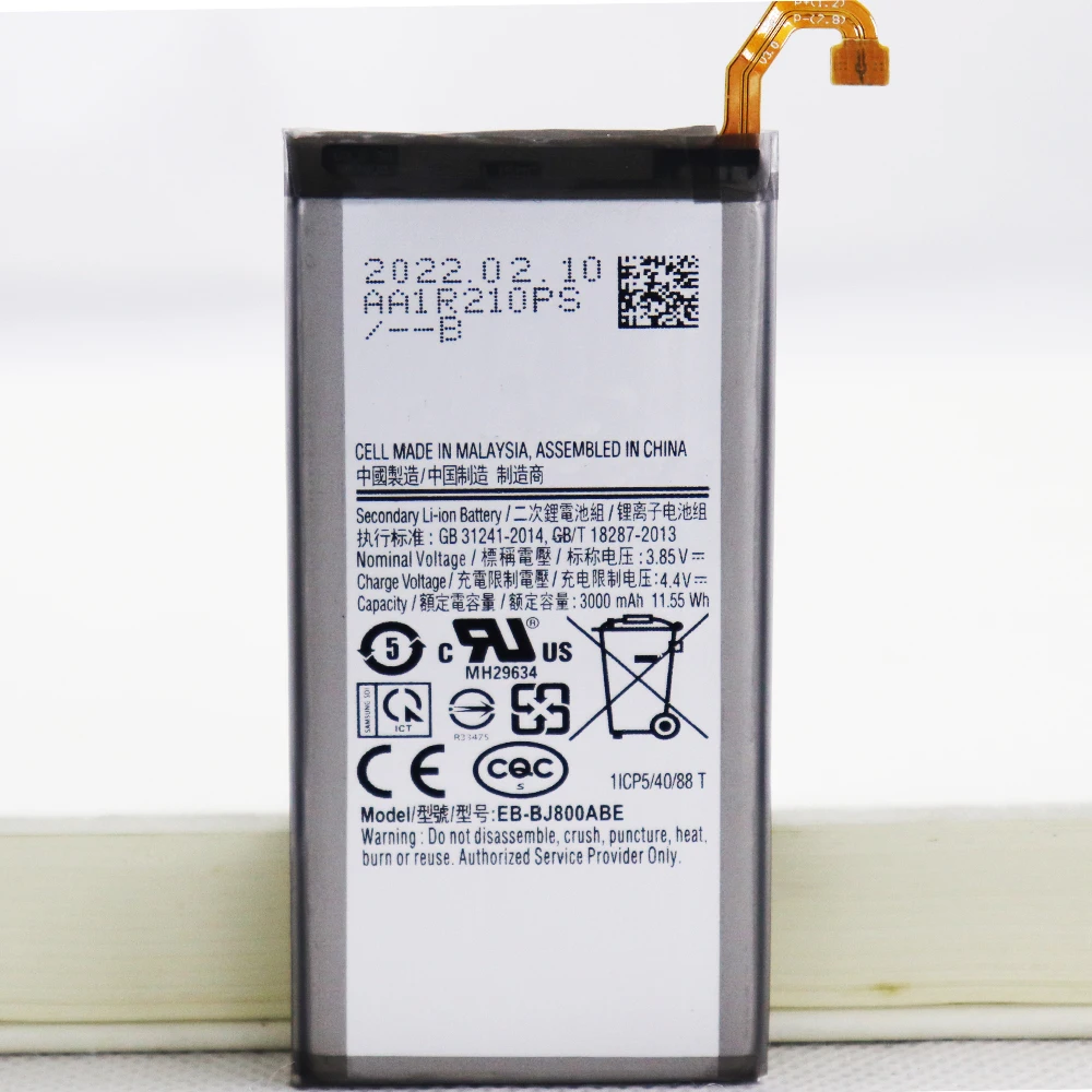 2022 Year EB-BJ800ABE 3000mAh Battery For Samsung Galaxy A6 (2018) SM-A600 A600F J6 J600F