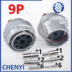 Conector impermeable automotriz de 9 pines enchufe macho o hembra HD36-24-9SN HD34-24-9PN con pines para la serie Deutsch HD