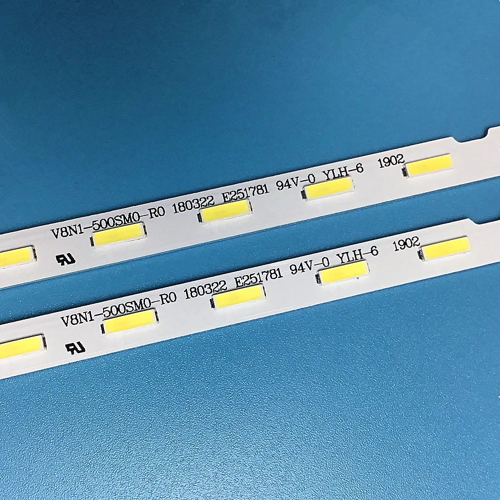 LED Backlight Strips for Samsung  50RU7100  UN50RU7100 UE50RU7172 UE50RU7100 UA50RU7100 V8N1-500SM0-R0 E251781 94V-0