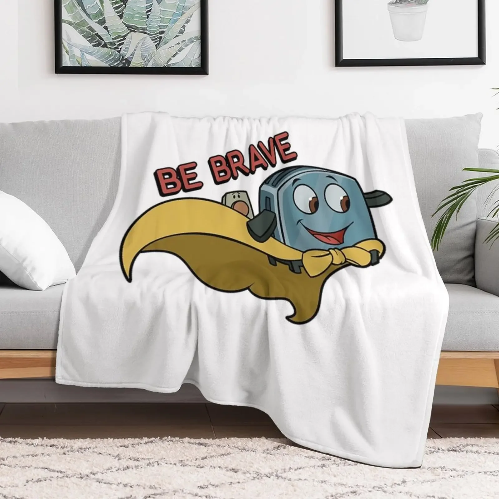 Brave Little Toaster T-ShirtBe Brave Little Toaster Throw Blanket Designers christmas gifts Decoratives Bed Fashionable Blankets