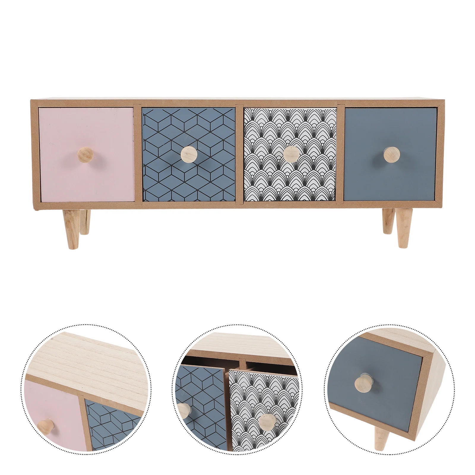 

Jewelry Organizer Organizing Box Bathroom Care Desk Drawer Dressing Style Makeup Wooden Table Storage Holder Lip Gloss