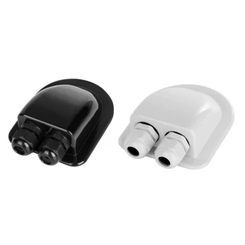 Tek Tel Giriş Rakor Kutusu Güneş Paneli Çatı Tel Giriş Rakor Kutusu Kablo Karavan Beyaz Tek Delik RV Yat Araba Aksesuarları