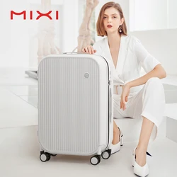 Mixi 20 Inch Striped Travel Luggage Cabin Size Luggage Lightweight Hand Carry Case Rolling Wheel PC Suitcase 24 26 Inch M9273