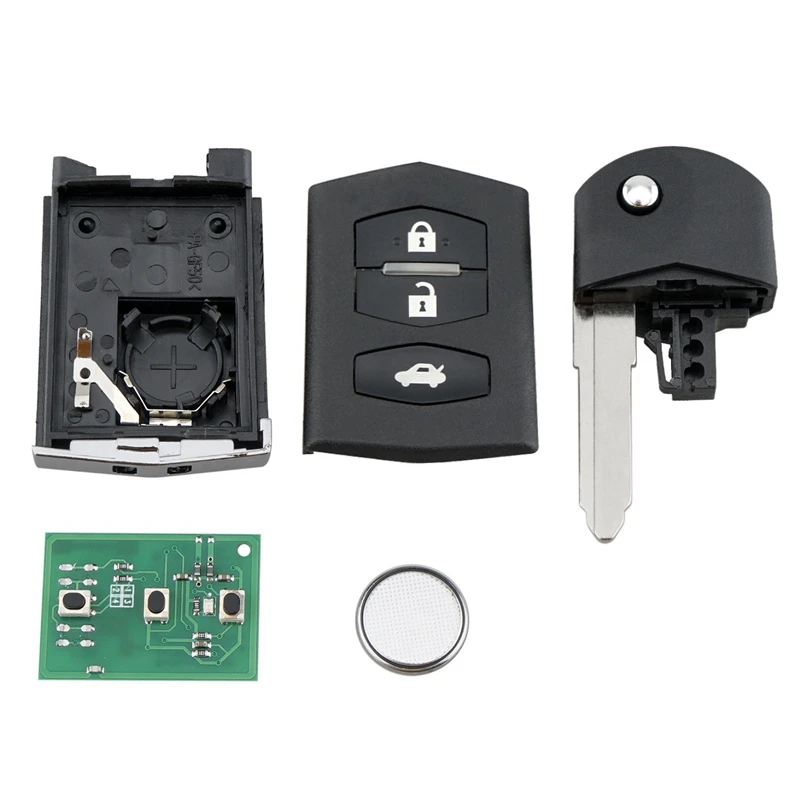 Car Smart Remote Key 3 Button 433Mhz 80 Bit 63 Chip Fit For Mazda 3 M3 Axela 6 M6 Atenza SKE126-01