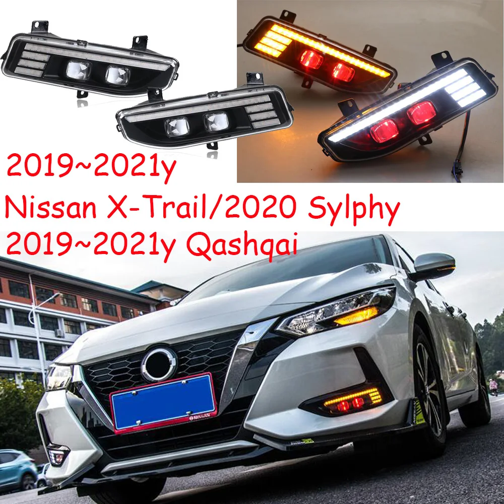 

2019~2021y car bumper X-Trail daytime light Rogue XTrail X trail Kicks car accessories LED DRL headlight for Sylphy fog light