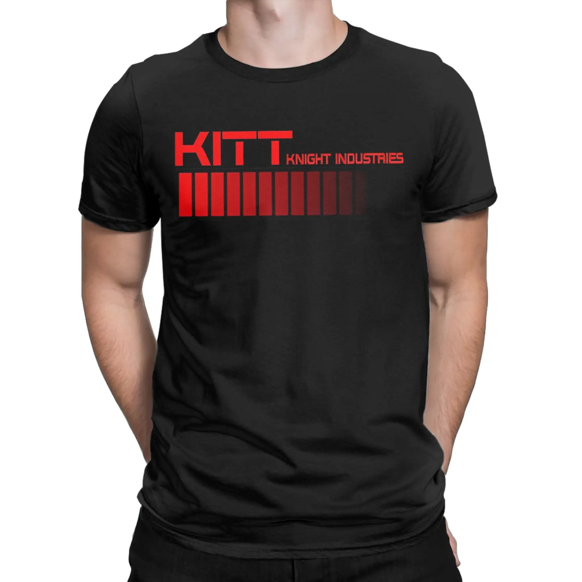 Kawaii KITT  Knight Rider  T-Shirt Men Cotton Short Sleeve  O-neck Summer Tops Shirts - view 2