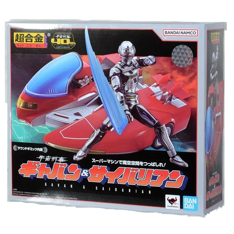 Bandai-Anime Action Figures Model Toys, Bandai Original, Super Alloy, Soul Space, Xerife Gavan, Saiyan 40th, Presentes de Colecionáveis, Em estoque