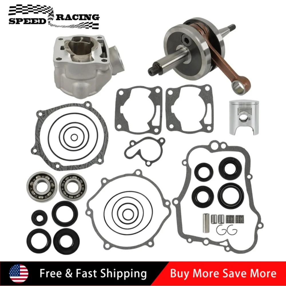

HP94776 Engine Rebuild Kit Cylinder Piston Crankshaft Sliver For 2002-2014 Yamaha YZ85