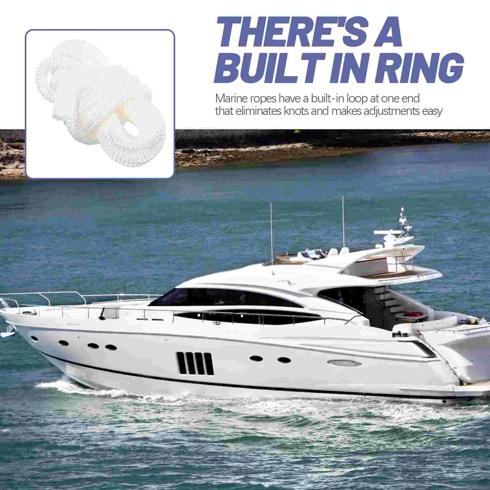 Anti-collision Ball Rope Boat Adjuster Line Marine Fending Accessory to Weave Yacht Pp Supplies
