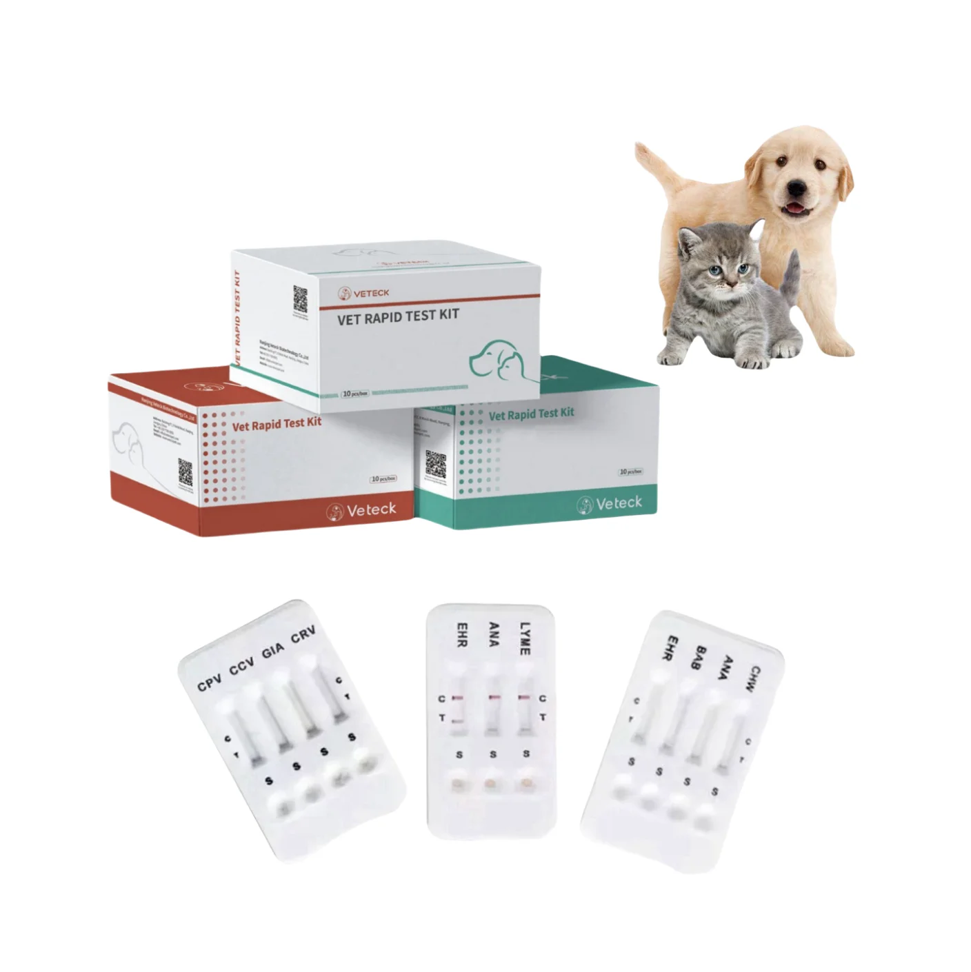 One-Step Rapid Test Kits voor honden Veterinaire diagnostische apparatuur CDV Antigen Test Medische diagnostische CDV-test voor huisdieren