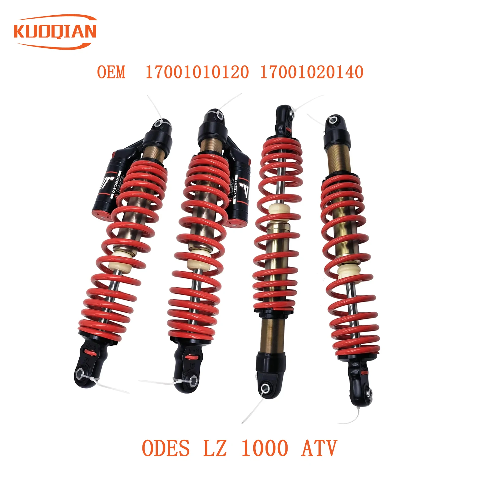 2PCS Front Shock Absorber Or Rear shock  Assembly For Liangzi Odes 1000 ATV QUAD GO KART 17001010120 17001020140