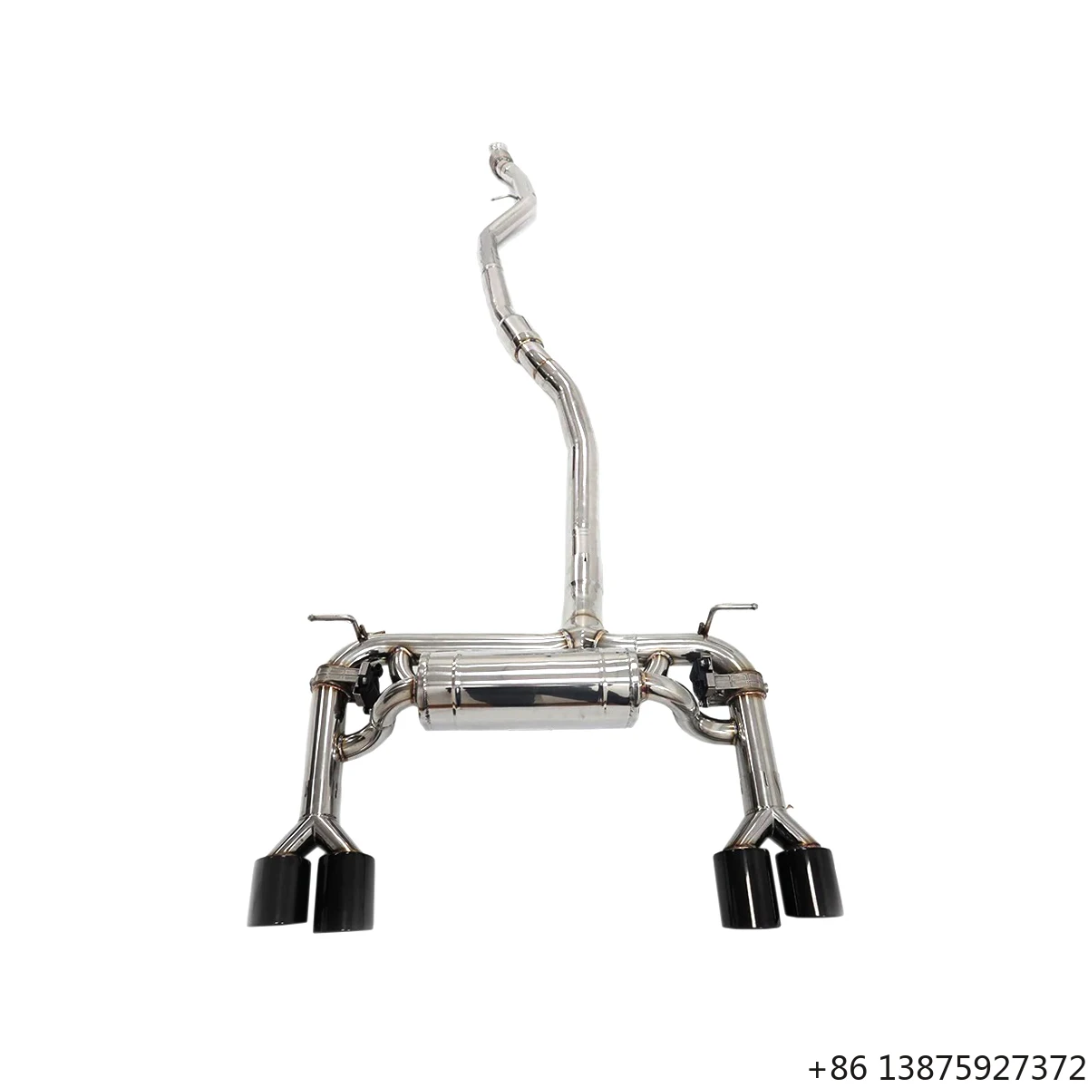 

Ecnal for F87 M2 N55 3.0T T304 Stainless Steel Sports Valved Exhaust Muffler System