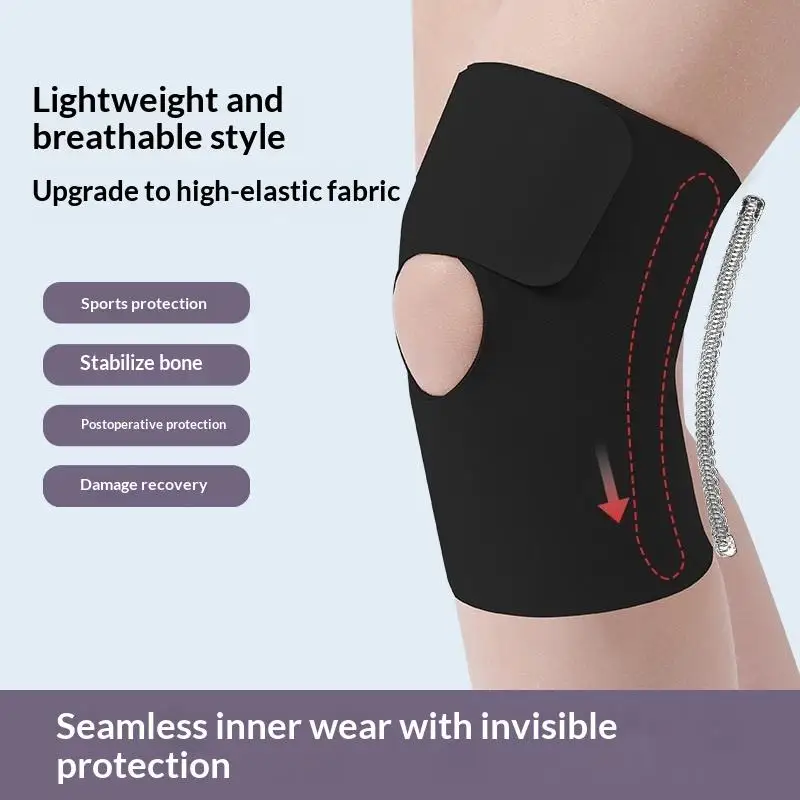 1 Stück Kniebandage mit Seitenstabilisator, Kompressions-Kniebandage für Männer und Frauen, Knie-Stützbandage zur Linderung von Knieschmerzen – Detail 10