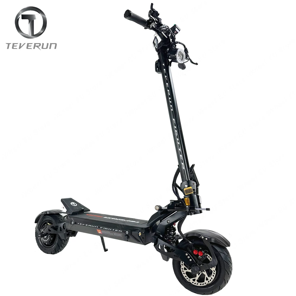 Original Teverun Fighter 11 Teverun Fighter 11+ 60V 25Ah/35Ah Dual Motor Peak 5000W Top Speed 85km/h TFT Display Blade