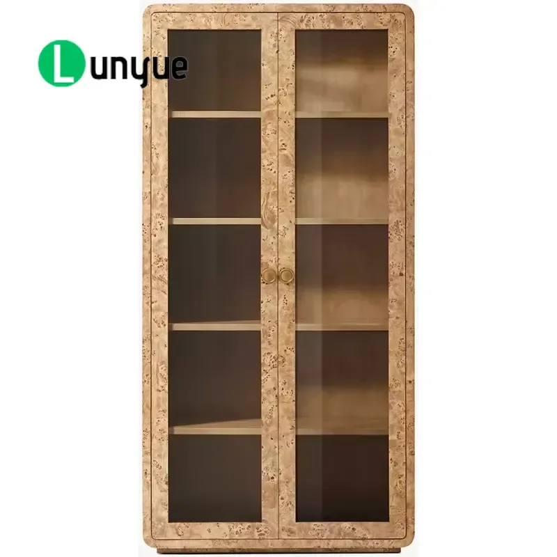 Handmade Wooden Cutlery Cabinet Wine Glass Display Stand Decorative Catering Furniture for Restaurant Bar Home Kitchen