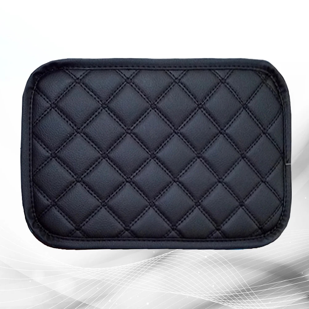

Universal Car Armrest Box Pad Thicken Car Armrest Mat Armrest Console Box Pad Auto Arm Rest Seat Box Padding (Black Stri