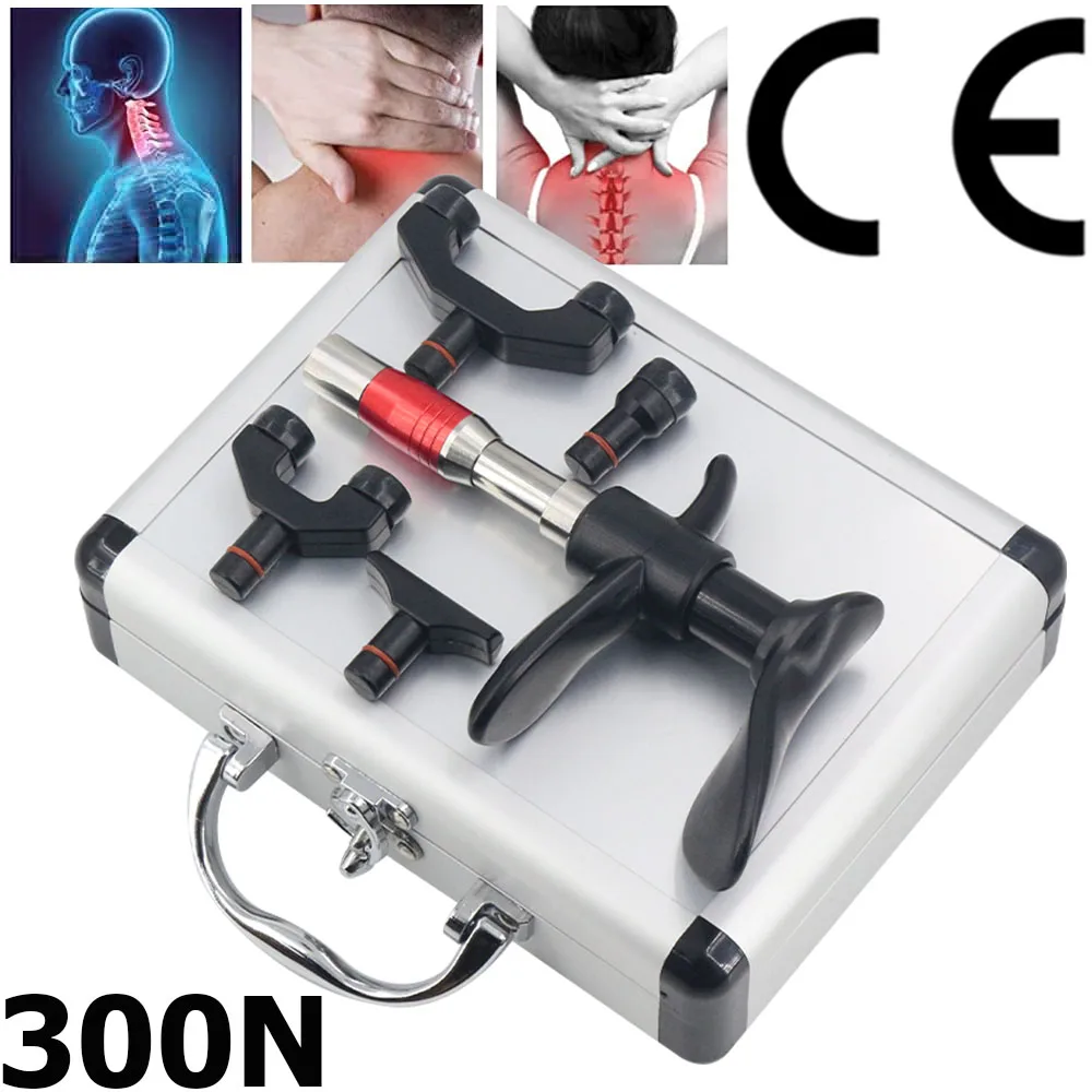 

2024 New Chiropractic Adjustment Tools 300N Manual Gun For Spine Back Massager Cervical Spine Correction Portable Massage Gun