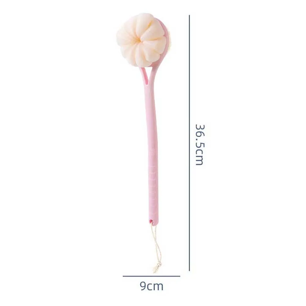 각질 제거 샤워 긴 손잡이 목욕 브러시, 피부 청소 도구, 바디 스크러버, 각질 제거 샤워 액세서리, 나일론 커브