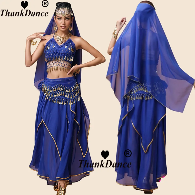 Women's Bollywood Dance Costume Indian Belly Dance Outfit Stage Performance Women Oriental Sari Indian Arabic Dance Costumes