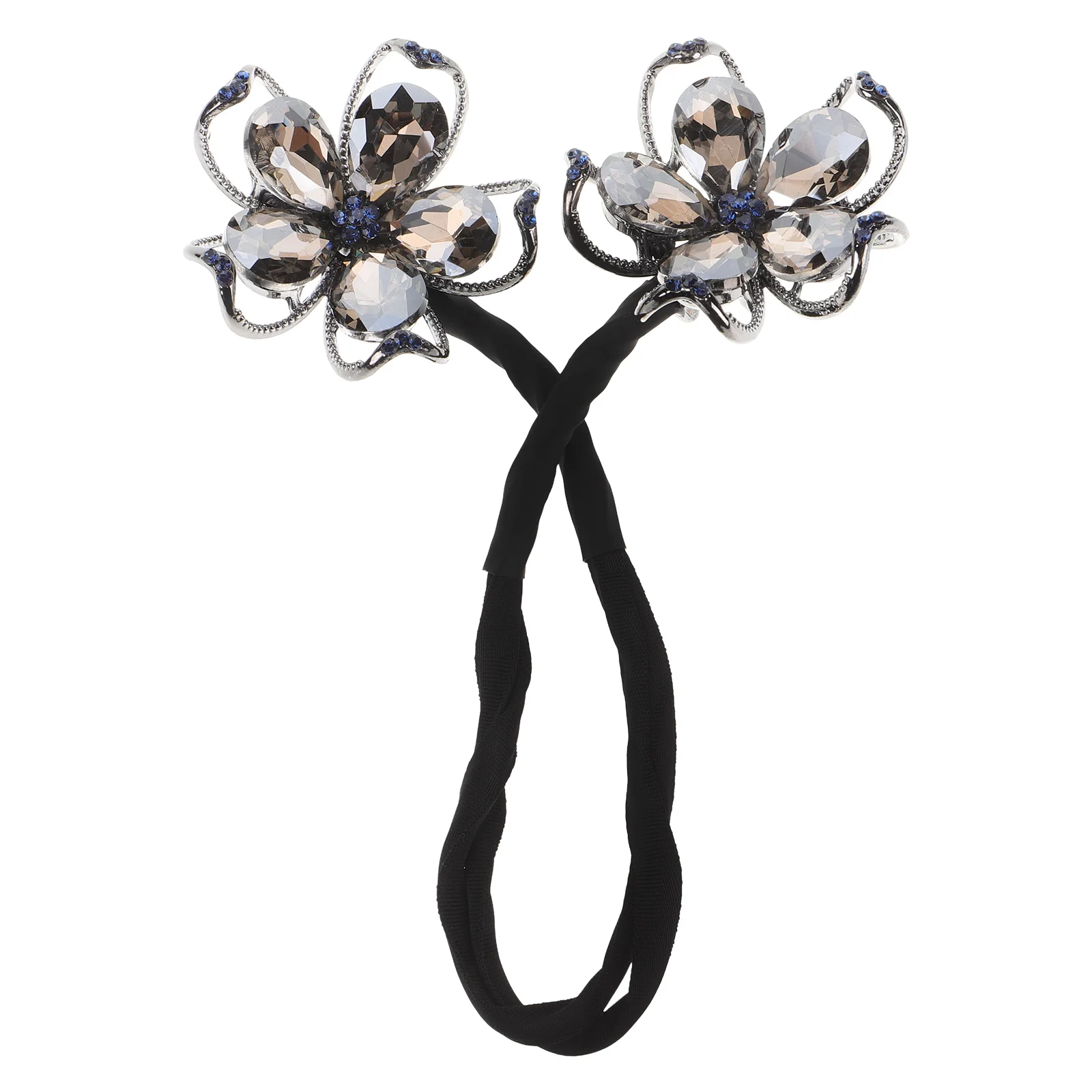 

Hair Bun Maker Shaping Easy Buns Alloy Gold Rhinestone Long Hair Styling Tool Disk Clip Braider Machine Spiral Pins