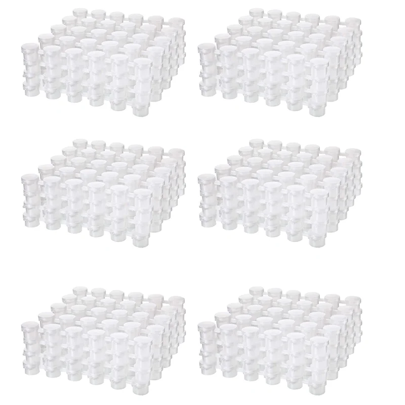 

ABHE-144 Полоски 2 мл Пустые полоски для краски Горшки для чашек с краской Прозрачные контейнеры для хранения Товары для рисования и рукоделия Всего 864 горшка