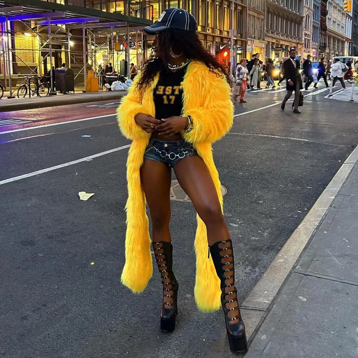 

Осень-зима, женский кардиган из искусственного меха, пальто нестандартной формы, длинные пальто, толстые теплые однотонные куртки, уличная куртка с v-образным вырезом и длинными рукавами