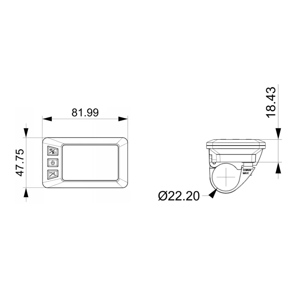دراجة كهربائية شاشة عرض متر KD286 5pin ذكر موصل USB ميناء 24 فولت 36 فولت 48 فولت سرعة لوحة تحكم ل Ebike الجبلية