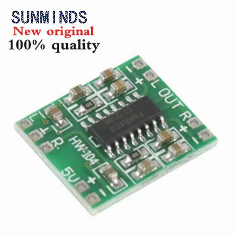 Mini PAM8403 DC 5V 2 Channel USB Digital Audio Amplifier Board Module 2 * 3W Volume Control with Potentionmeter