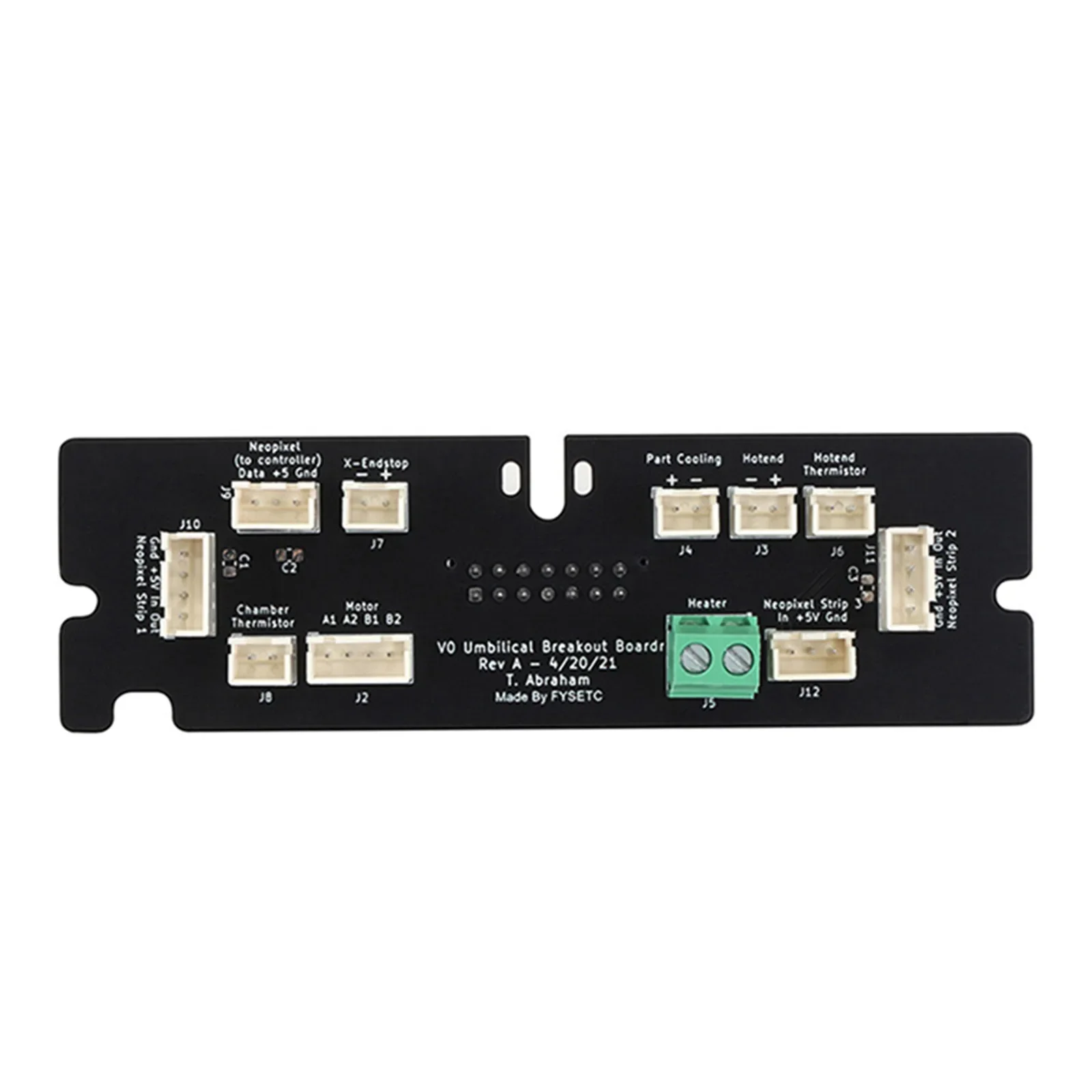 

VORON0.1 Hot-End Adapter Plate with Cable Cavity Temperature Monitoring Reserved RGB Interface 3D Printer Main Board Accessories