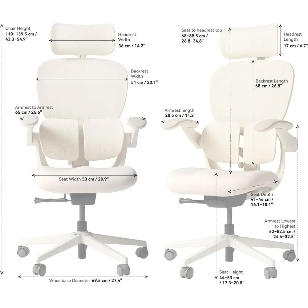 

Special OfferErgonomic Office Chair With Lumbar Support, Adjustable Armrests, Cushioned Seat, Reclining Design, Footrest, Suitab