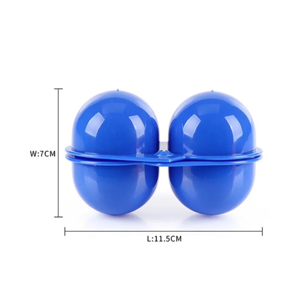 

Portable Egg Holder Storage Container 2 Eggs Shockproof Durable PP Plastic Foldable Picnic Camping Travel Home Necessities R om